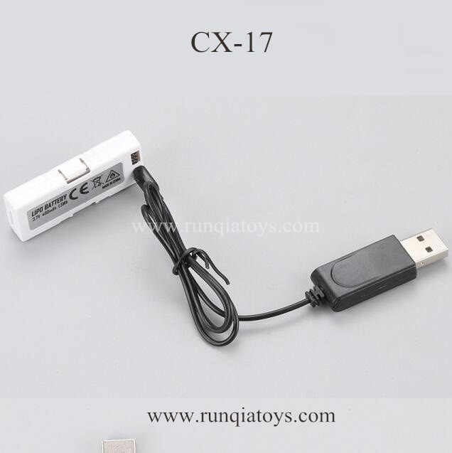 Cheerson CX-17 Drone Battery and charger