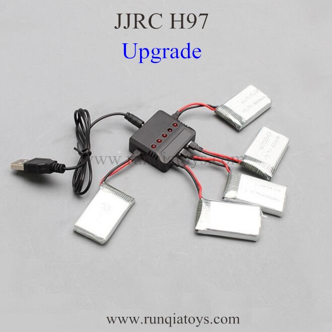 JJRC H97 RC Drone battery and Upgrade Charger