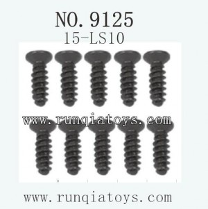 XINLEHONG Toys 9125 Car Parts Countersunk Head Screw 2.6X8KBHO 15-LS10