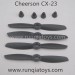 Cheerson CX23 quadcopter propellers