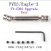 FeiYue FY03 Eagle-3 Upgrades Parts, Metal Rear Wheel Transmission FY-CD03 Sliver
