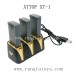 ATTOP XT-1 RC Drone Parts, Battery Charger Kits, included 3PCS batteries