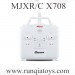 MJX RC X708 Quad-copter parts, Transmitter, Headless mode Drone