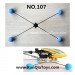RunQia Toys R107 Helicopter parts, Protect Rack, NO.107 RC helikopter-39