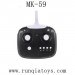 MK-59 Drone Parts, Transmitter, Mould King RC Quadcopter